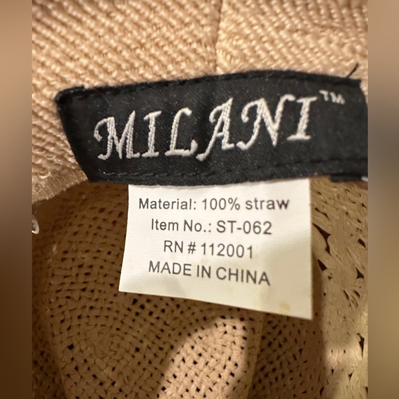 Milani Straw Cowboy Hat Country concert, costume Unisex - Picture 9 of 9